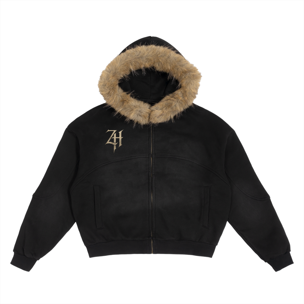 ZHANE Fur Hoodie
